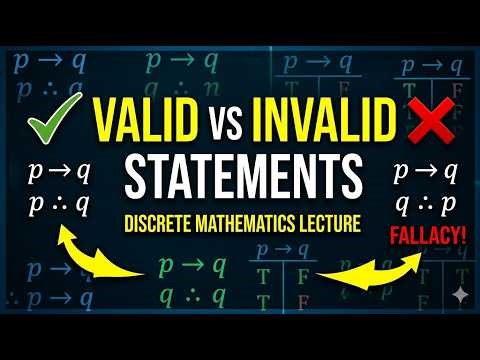 Invalid Arguments: Logic & Truth Tables | Discrete Mathematics Lecture