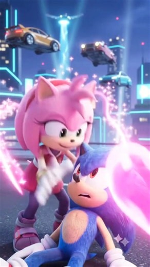 Sonic vs Giant Robot! 🤖⚡ #sonic #amy
