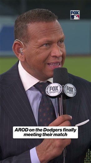 Alex Rodriguez speaks on the Dodgers finally meeting their match ⚾️ #AROD #Dodgers #MLB
