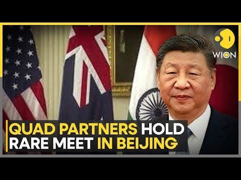 Quad Partners Hold Rare Meet in Beijing as China Conducts Military Drills | WION
