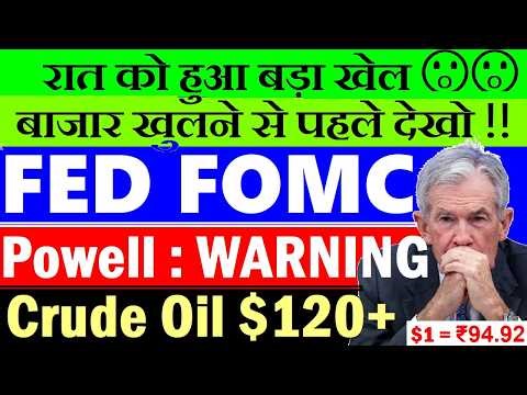 Today 30 April 2026 Stock Market Breaking News | Fed FOMC Powell Speech | Crude Oil $120 | GDP SMKC