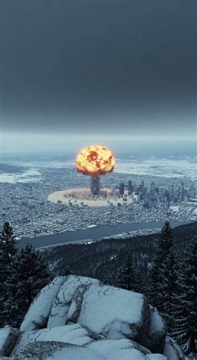 A horrific nuclear explosion erupted in a blinding flash of light, and within seconds, a massive shockwave spread out, leveling structures and sweeping across the landscape with unstoppable force ☢️🔥😱 #viralreel #navy #nuclearblast #shockwave #destructivepower #militaryhistory #globalimpact This video is created using AI, and the story is for your entertainment. | Plane Hub