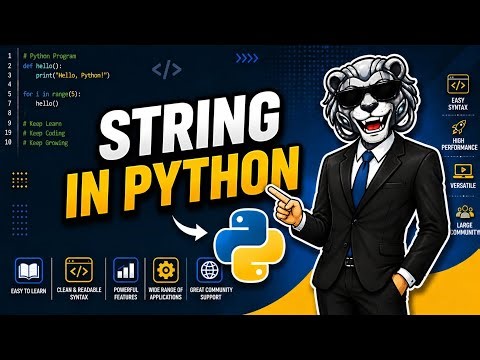 Strings in Python for Beginners 🔥 | Python Tutorial 2026