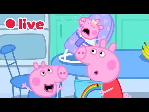 Peppa Pig NEW BABY EVIE Episodes LIVE 🍼 Cutest & Funniest Moments 🥹💛 Kids Cartoons