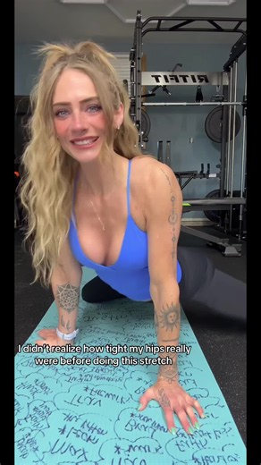 Hip mobility stretches are definitely not for the weak🥹 #gym #gymtok #gymgirl #workout #fitness