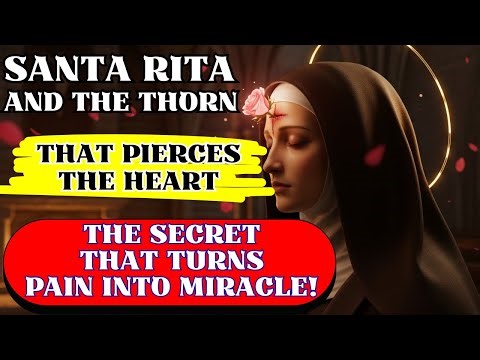 Santa Rita and the Thorn that Pierces the Heart: The Secret That Turns Pain into Miracle! 😱🌹🔥