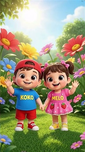 Hop Hop, Clap Clap! 🎵 KOKOMELO Kids Nursery Rhymes #KoKomelo #shorts