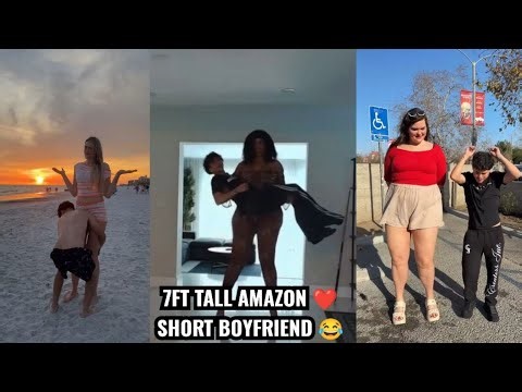 7ft Tall Amazon vs Short Boyfriend 😂 | Extreme Height Difference Strength Challenge