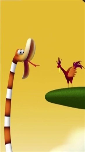 Snake Falls😂🐍#gazoon #shorts #funnyanimals #hooplakidztv
