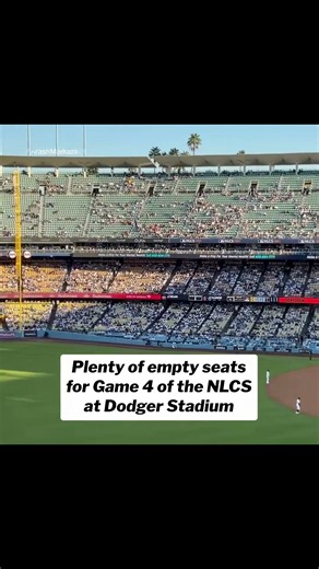 Dodgers were unable to sellout on Thursday night.