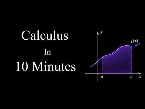 Calculus in 10 Minutes