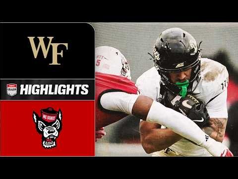 Wake Forest Demon Deacons vs. NC State Wolfpack | Full Game Highlights | ESPN College Football