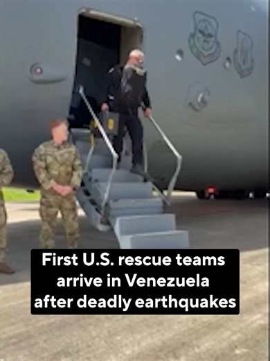 U.S. rescue teams from California and Virginia arrived in Venezuela to assist in recovery efforts after twin earthquakes struck the country earlier this week. The deployment comes as the death toll rose above 900, with foreign crews and aid just beginning to reach devastated areas. #us #venezuela #earthquake #rescue