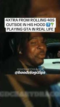 4XTRA FROM ROLLING 40S OUTSIDE IN HOOS PLAYING GTA IN REAL LIFE 👀♿️
