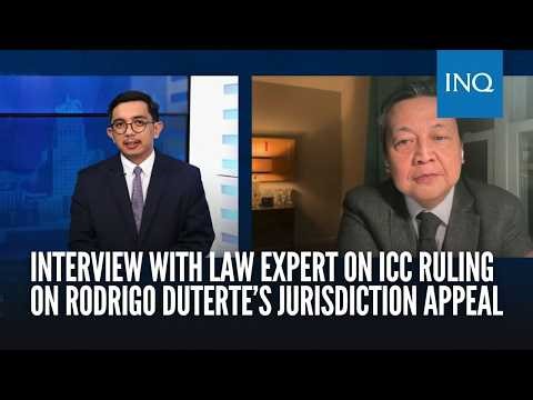 Interview with law expert Carranza on ICC ruling on Rodrigo Duterte’s jurisdiction appeal