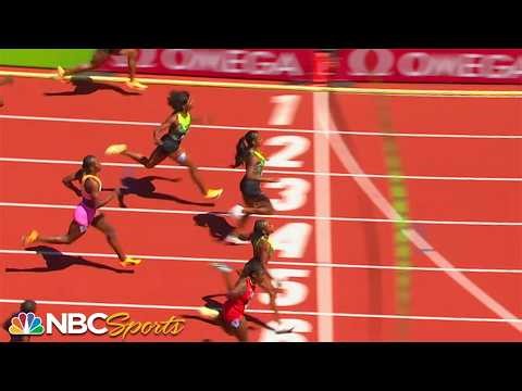 Duel! Sha'Carri Richardson & Melissa Jefferson-Wooden go to the wire in 100m at Prefontaine Classic