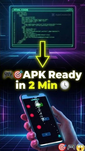 "AI से Game बनाकर उसे App में कैसे बदलें? 🎮 | Convert Game to APK (No Coding)" #shorts #viral