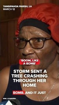 “Boom like a bomb”: Tree crashes through Tangipahoa home