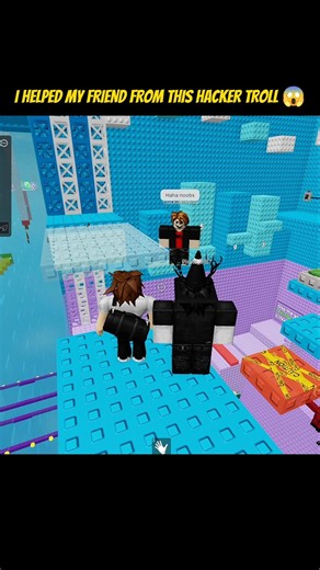 I Helped My Friend From This Hacker Troll 🤫 #roblox#fyp