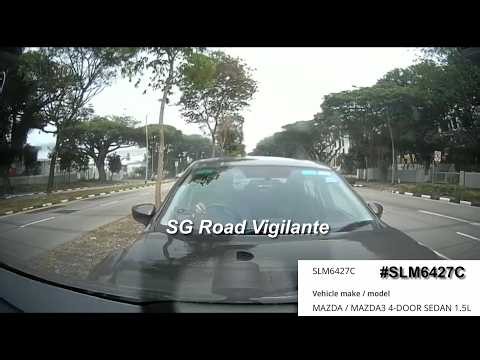 17oct2026 upper east coast rd phv #SLM6427C mazda 3 rear ended camcar