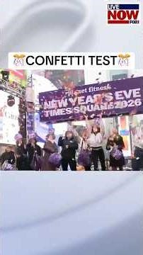 Times Square officials conduct confetti test ahead of New Year's Eve celebration #news #nye
