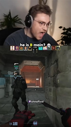 ohne is B main 🫩💀 #ohnepixel #counterstrike #cs2 #gaming #shorts