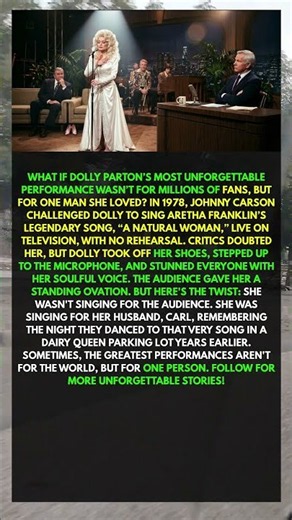 Johnny Carson Dared Dolly Parton to Sing Aretha Franklin’s Song LIVE!