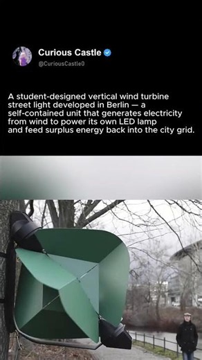 Wind-Powered Street Light From Berlin