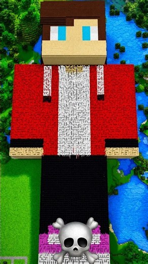 MAZE IN MAIZEN STATUES Build Tutorial In Minecraft — JJ VS MIKEY Challenge — Maizen Parody