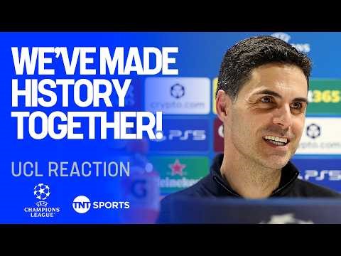 Mikel Arteta on Arsenal reaching the Champions League Final and potentially doing the double! 🏆 👀