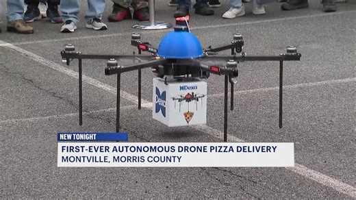 Drone delivery first: Pizza goes to new heights in Montville