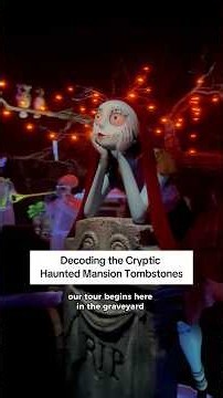Decoding the Cryptic Haunted Mansion Tombstones #disney #hauntedmansion #disneyland