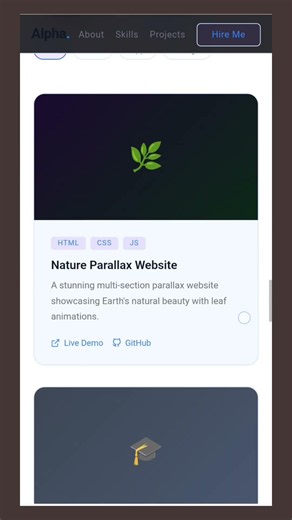 Modern Portfolio Website Using HTML CSS & JavaScript 🚀 | Fully Responsive Portfolio 2026