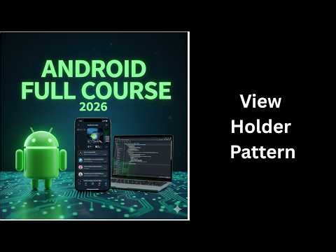 (465) ViewHolder Pattern in Android | Optimize ListView Performance | Complete Android Course