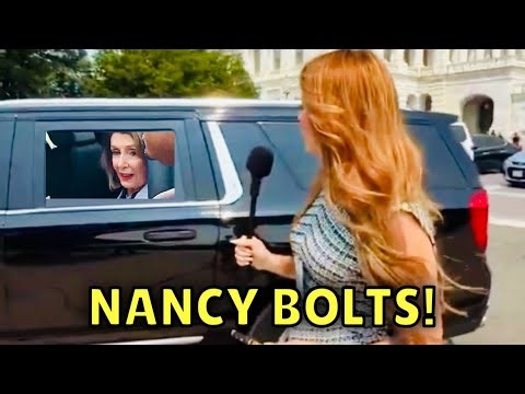 Nancy Pelosi RUNS from Reporter AGAIN…