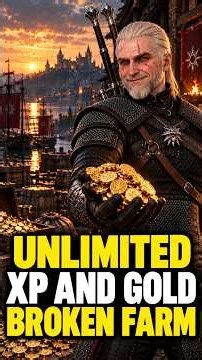 DON’T MISS This BROKEN XP & GOLD FARM! The Witcher 3 Remastered #viralshorts #witcher3 #shortsvideo