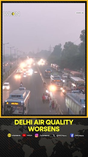 Delhi Air Quality Worsens as AQI Hits 200+, Haze Blankets National Capital | WION Shorts
