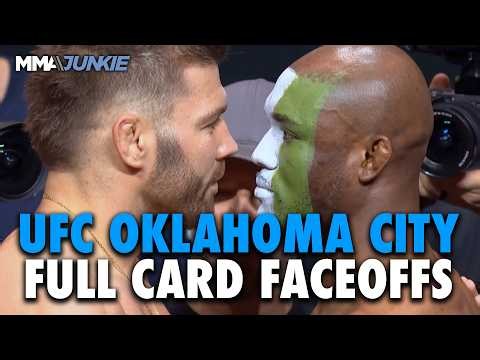 UFC OKC full card final faceoffs: Dricus Du Plessis vs. Kamaru Usman