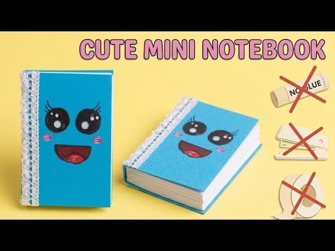 Diy Beautifully Mini designed notebook ||no glue,no tape,no scissors,no stapler ||easy paper craft 😉