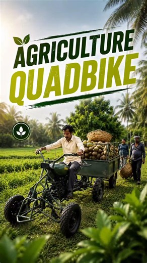 Amazing Agriculture Quadbike with Trolley Attachment