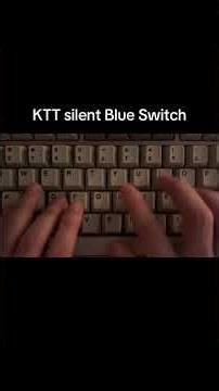 KTT silent Blue Switches (+EVO80) #keyboard #mechanicalkeyboard #asmrsound #typing #gaming