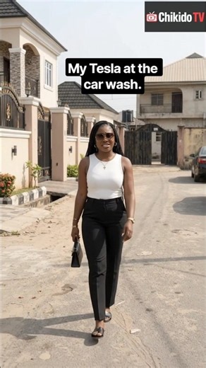 Fake Life Fifi: My Tesla Is in the Car Wash! 😂🚗