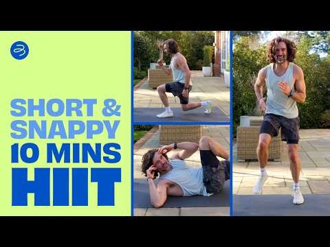 SHORT & SNAPPY 10 Minute Bodyweight HIIT | Joe Wicks Workouts