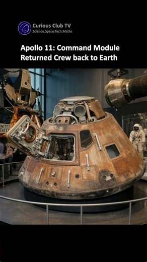 Apollo 11: Command Module Returned Crew to Earth #nasa