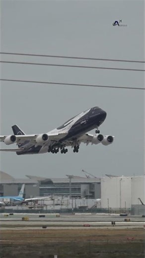 Boeing 747-830 | *LUFTHANSA* (100th Anniversary Livery) TAKEOFF FROM LAX 4K #plane #aviation
