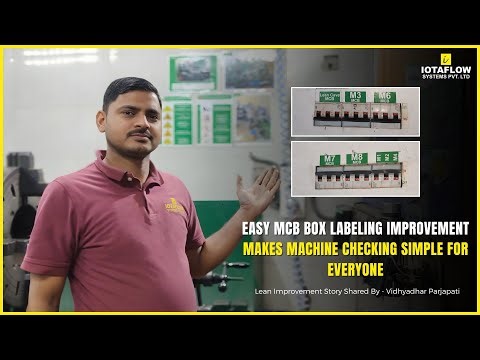 MCB Box Identification Improvement Using Stickers | Easy Machine Electrical Identification