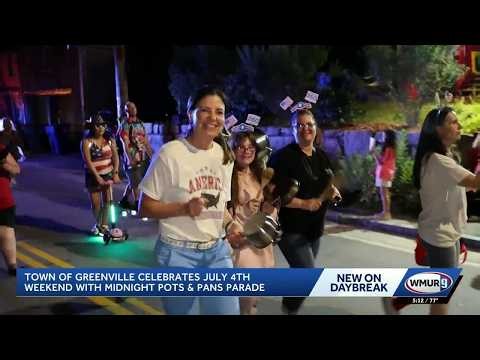 Greenville rings in Fourth of July with midnight parade