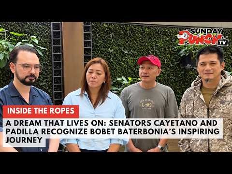 INSIDE THE ROPES! SENATORS CAYETANO AND PADILLA RECOGNIZE BATERBONIA’S JOURNEY | Philippine News