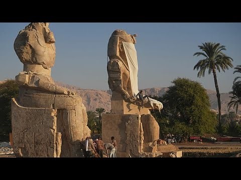 Egypt completes restoration of towering Colossi of Memnon statues