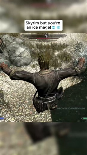 Skyrim but you're an ice mage!